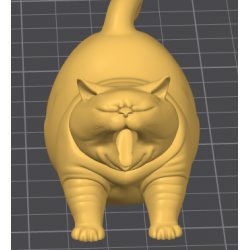 القطة المتثائبة (Stretching Cat) - تحفة فنية صغيرة للمكتب والمنزل