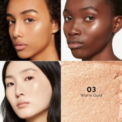 بودرة إضاءة جوتشي جلو (Gucci Glow) درجة وورم جولد (Warm Gold) - ذهبي شامبين