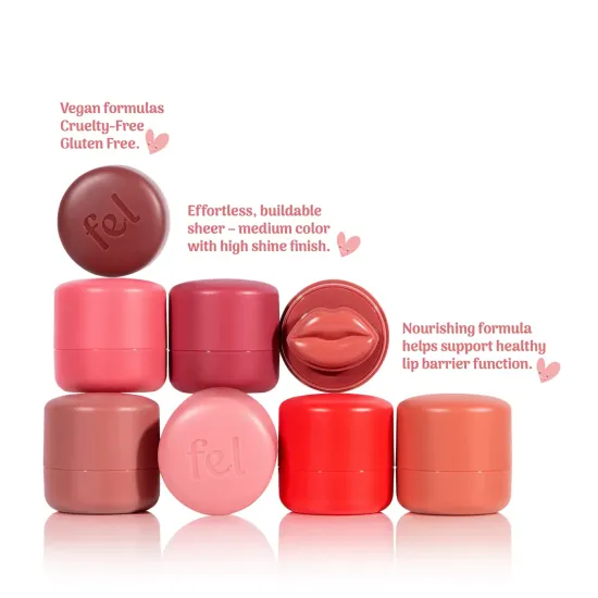 بلسم الشفاه والخدود اللامع والمرطب فيل بيوتي (Kissylips™ Balm) - درجة كراش توتي دافئ بلسم الشفاه والخدود اللامع والمرطب فيل بيوتي (Kissylips™ Balm) - درجة كراش توتي دافئ