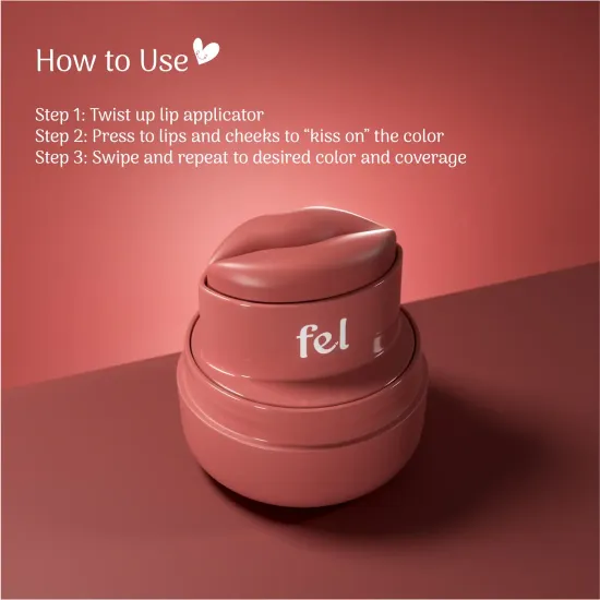 بلسم الشفاه والخدود اللامع والمرطب فيل بيوتي (Kissylips™ Balm) - درجة بي ماين خوخي دافئ بلسم الشفاه والخدود اللامع والمرطب فيل بيوتي (Kissylips™ Balm) - درجة بي ماين خوخي دافئ