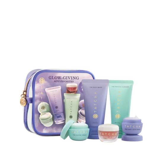 طقم هدايا تاتشا الياباني (Tatcha Mini Favourites Set) - 5 قطع فاخرة لجميع أنواع البشرة