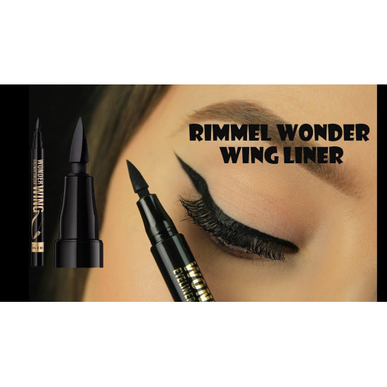 قلم كحل سائل ويندر وينج اسود من ريميل لندن