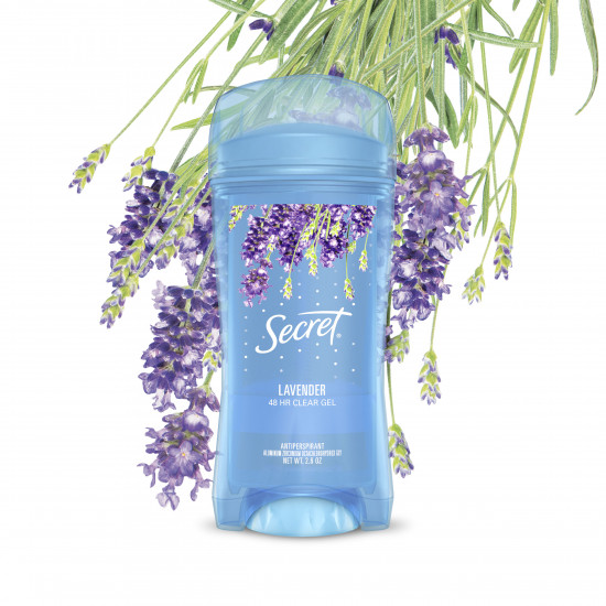 مزيل العرق جل شفاف باللافندر من سيكريت 73 جرام مزيل العرق جل شفاف باللافندر من سيكريت 73 جرام