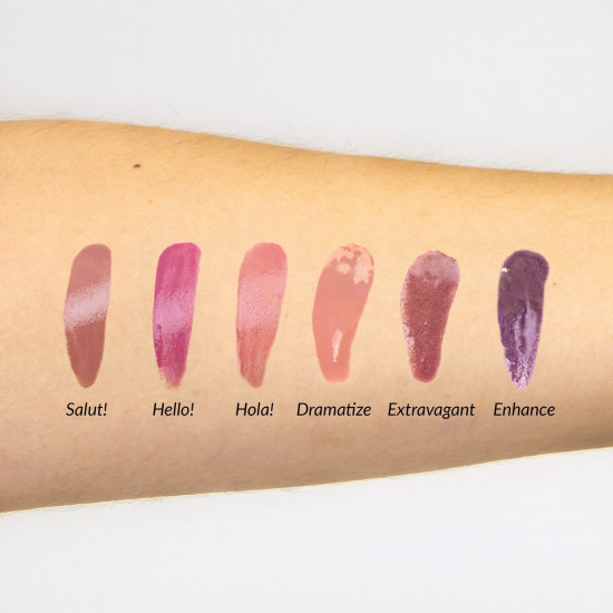 مجموعة ملمع الشفاه (قلوس) فوليوم 1 من ذا بالم - طقم 6 قطع ميني مجموعة ملمع الشفاه (قلوس) فوليوم 1 من ذا بالم - طقم 6 قطع ميني