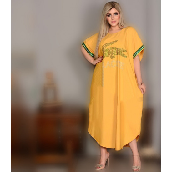 جلابية لاكوست اصفر