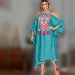 جلابية مكشوفة الاكتاف اخضر