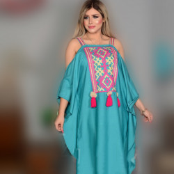 جلابية مكشوفة الاكتاف اخضر