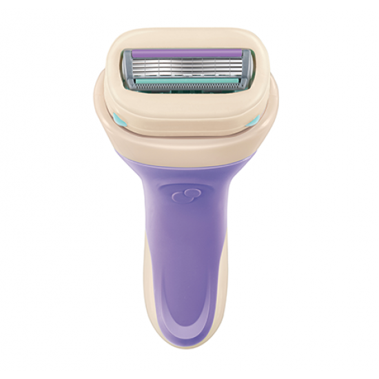  بيور نوريشمنت ماكينة ازالة الشعر للنساء مع 2 شفرة اضافية لبشرة رطبة من حليب جوز الهند وزيت اللوز من شييك إنتويشن