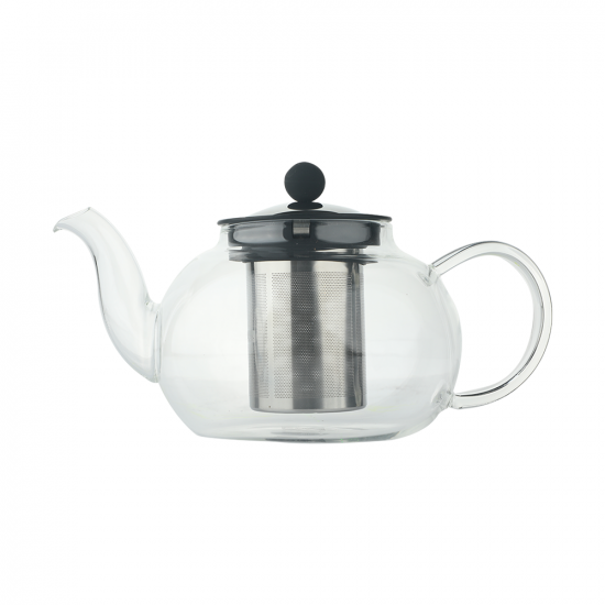 ابريق شاي زجاجي مقاوم للحرارة حجم 1لتر شفاف ابريق شاي زجاجي مقاوم للحرارة حجم 1لتر شفاف