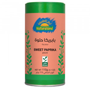 بابريكا حلوة مطحونة 115جم عضوى ارض الطبيعة 