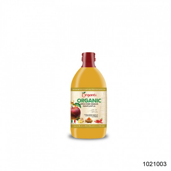 خل التفاح العضوي مع الكركم والزنجبيل والفلفل الحار 500مل خل التفاح العضوي مع الكركم والزنجبيل والفلفل الحار 500مل