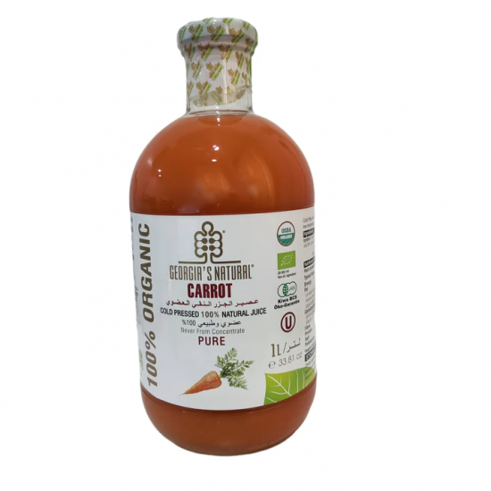 عصير الجزر العضوي النقي1 لتر عصير الجزر العضوي النقي1 لتر