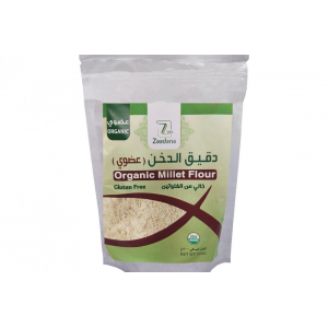 دقيق الدخن العضوي خالي من الجلوتين 500 جم زادنا