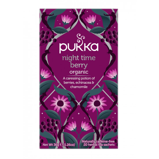 شـاي الاعشاب التوت العضوي 36 جرام - PUKKA