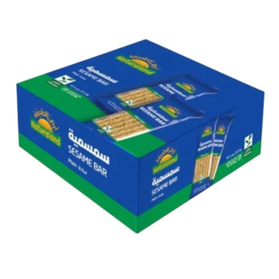 سمسمية سادة خالية من الجلوتين عضوي كرتون  32حبة *22.5 جرام - ارض الطبيعة