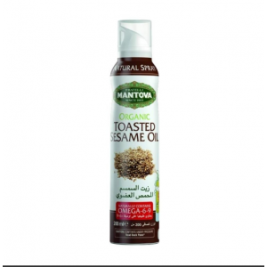 بخاخ زيت السمسم المحمص 200 مل عضوي مانتوفا  