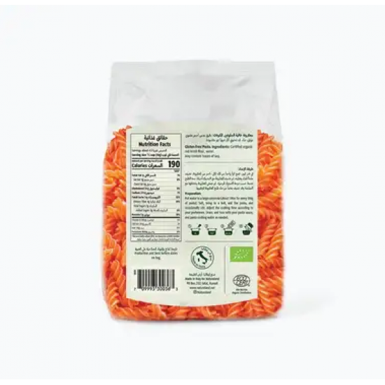  مكرونة فوسيلي عدس احمر  عضوية وخالية من الجلوتين 250جم  ارض الطبيعة