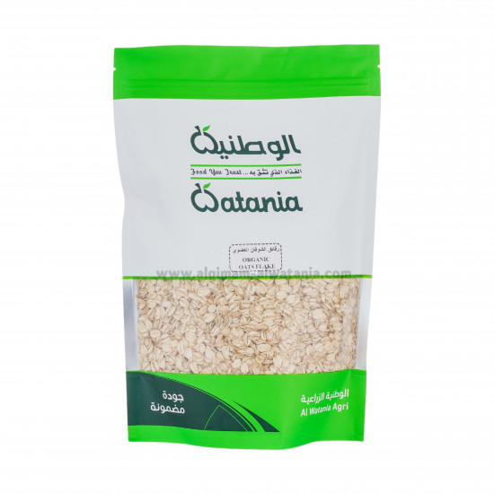 رقائق الشوفان العضوي 500جم  الوطنية