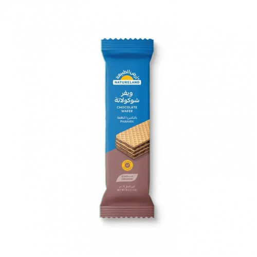  ويفر شوكولاتة بالبكتيريا النافعة 30جم عضوي ارض الطبيعة