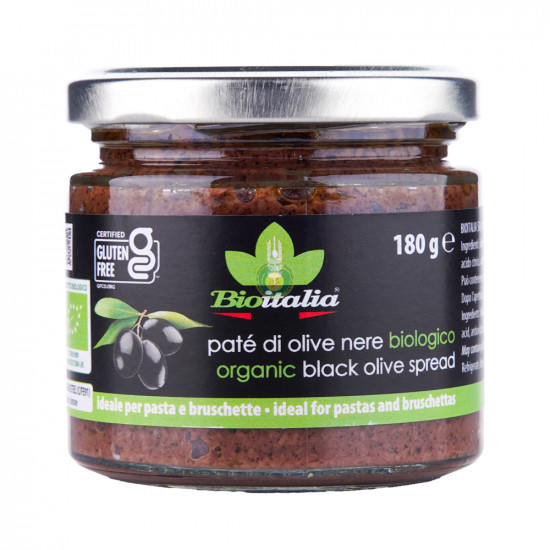 زيتون اسود عضوي قابل للدهن -180جم خالي من الغلوتين زيتون اسود عضوي قابل للدهن -180جم خالي من الغلوتين