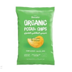 Organic potato chips pepper and lemon 100g Natureland
