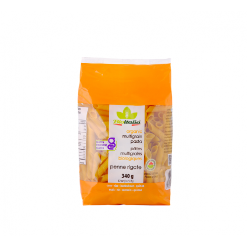 معكرونة عضوية متعددة الحبوب 340جم  خالية من الغلوتين بنى ريغاتا