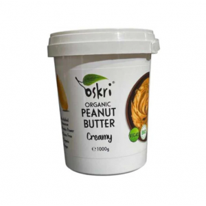 زبدة الفول السوداني كريمية بيور  1 كجم عضوي Oskri