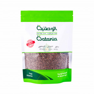 بذور الكتان البني العضوي 250جم الوطنية 