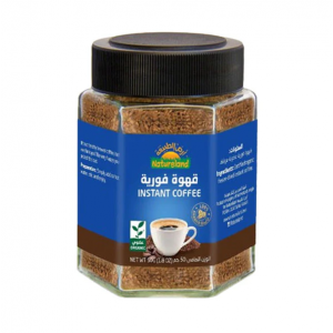 قهوة فورية حمسه داكنه سريعة التحضير عضوي 50جم ارض الطبيعة 