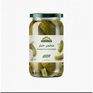 مخلل خيار -حامض حلو - عضوي 680 جم ارض الطبيعة 
