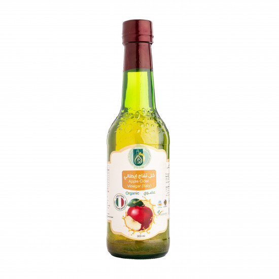 خل تفاح ايطالي عضوي 300مل النحل الجوال