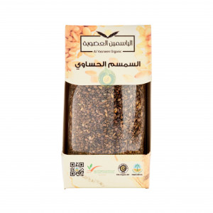 السمسم الحساوي 130جم مزرعة الياسمين العضوية 