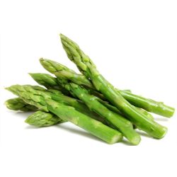 Organic asparagus plant, home garden