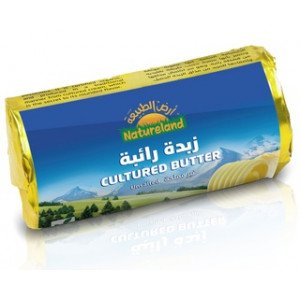 زبدة رائبة طبيعية 227 جم  عضوية من ارض الطبيعة