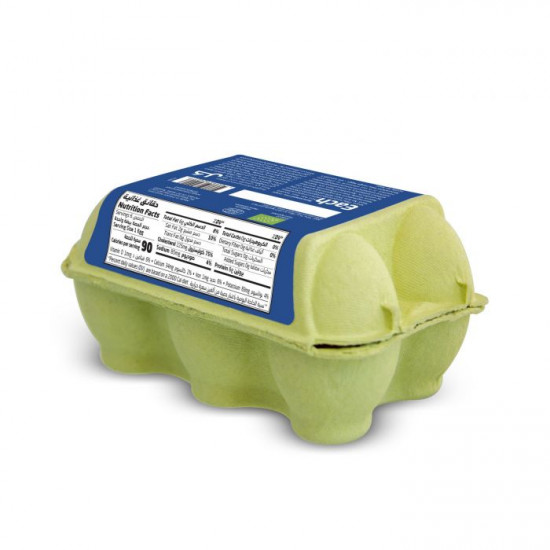 بيض عضوي  المرعى الحر ارض الطبيعة طبق 6 حبة 