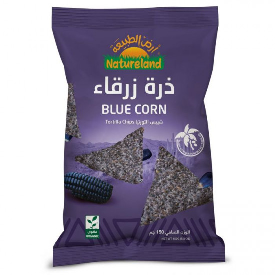 شيبس التورتيا ذرة ذرقاء 150جم عضوي ترض الطبيعة شيبس التورتيا ذرة ذرقاء 150جم عضوي ترض الطبيعة