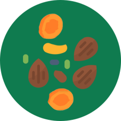 المكسرات والفواكة المجفف