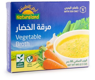 مكعبات مرقة الخضار من أرض الطبيعة بالملح البحري