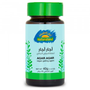 جيلي الاجار اجار 40 جم عضوي ارض الطبيعة 