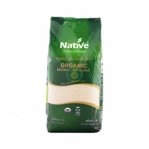 سكر قصب عضوي 1كجم ابيض  Native