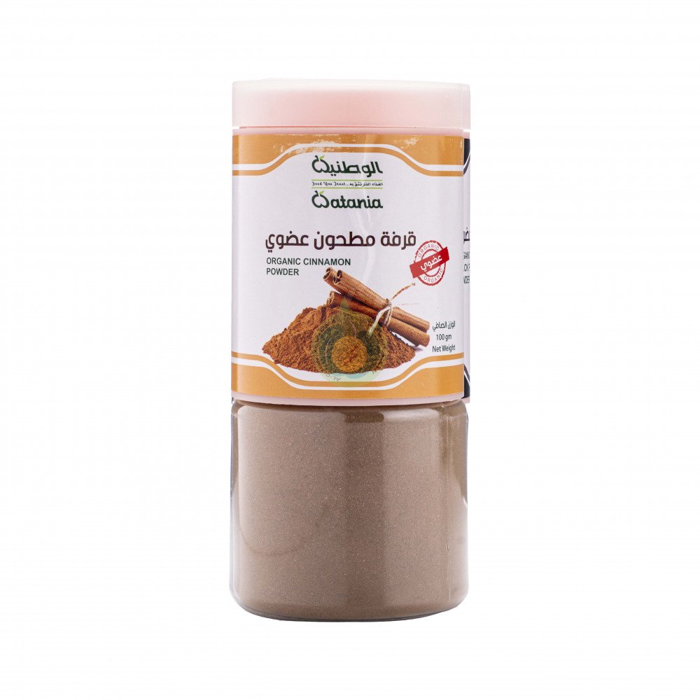 قرفة مطحونة عضوي 100جم الوطنية قرفة مطحونة عضوي 100جم الوطنية