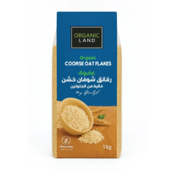 Organic Coarse Oat Flakes 1kg Gluten Free Organic Land