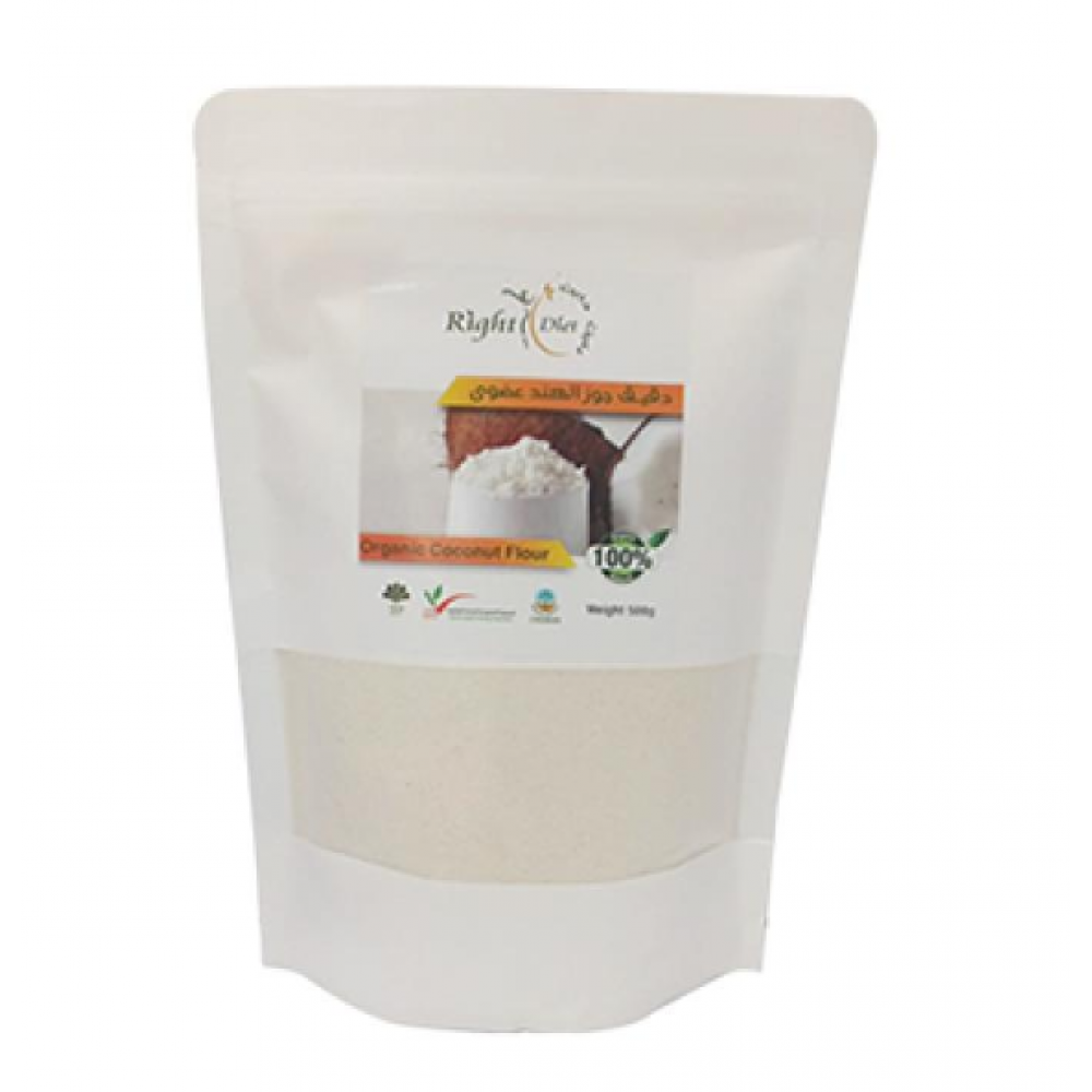 دقيق جوز الهند عضوي 500جم رايت دايت 
