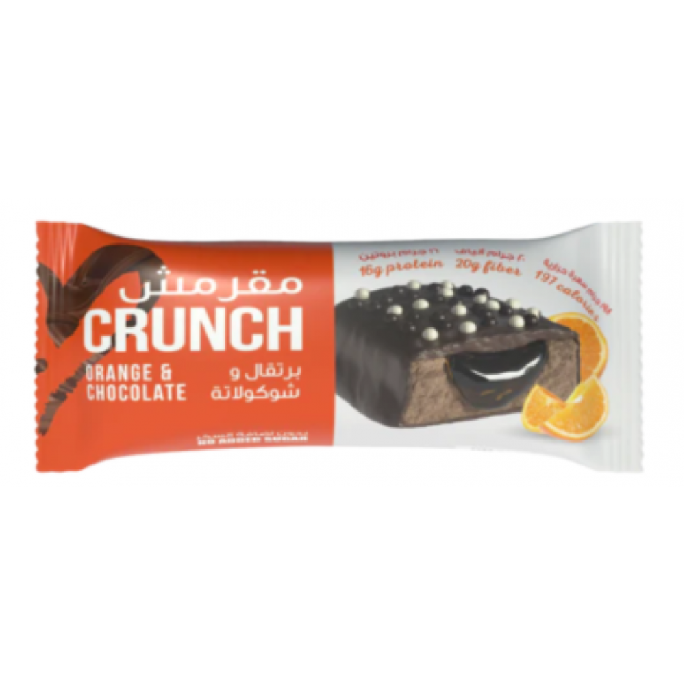 بار بروتين بنكهة البرتقال والشوكلاتة 60 جم كرانشي