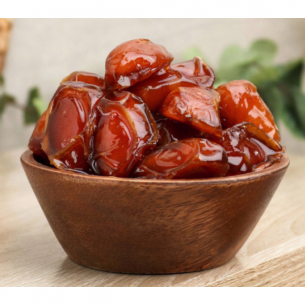 تمر خلاص عضوي مكبوس 500 جم مزرعة السلوى