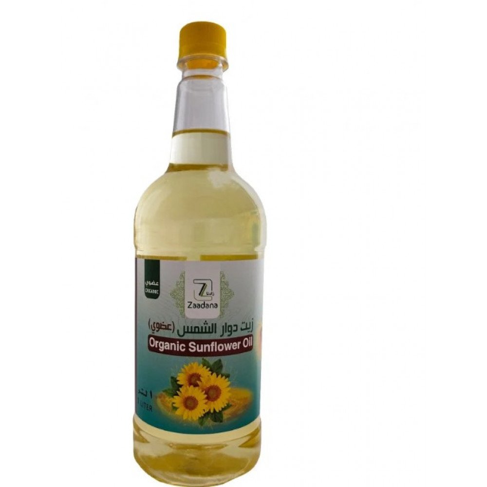 زيت دوار الشمس العضوي 1لتر زادنا 