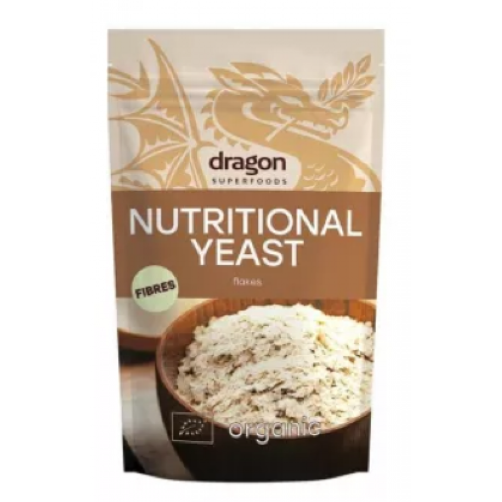 رقائق خميرة عضوية 100جم دراجون فودز رقائق خميرة عضوية 100جم دراجون فودز