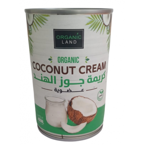 كريمة جوز الهند العضوية 400مل اورجانك لاند