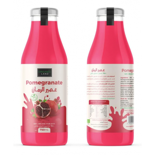 عصير الرمان العضوي 750 مل اورجنك لاند