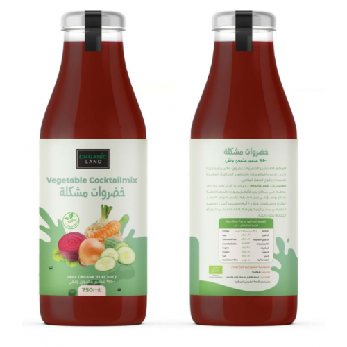 عصير خضروات مشكلة 750 مل اورجنك لاند
